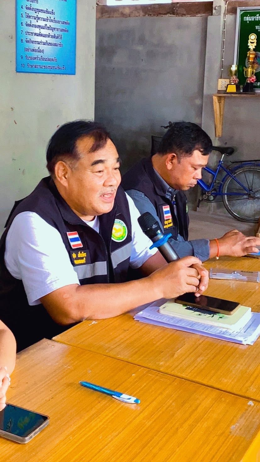 "ประชุมประชาคมท้องถิ่น เพื่อทบทวนและเพิ่มเติมแผนพัฒนาท้องถิ่น (พ.ศ.2566-2570) และจัดทำแผนพัฒนาท้องถิ่น ฉบับที่ 3 (พ.ศ.2571-2575)" หมู่ที่ 1 บ้านคลองหวะหลัง