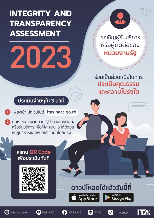 แบบวัดการรับรู้ของผู้มีส่วนได้เสียภายนอก (EIT) การประเมิน (ITA) ประจำปีงบประมาณ พ.ศ. 2566
